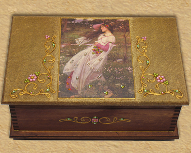 Victorian design jewelry box H4