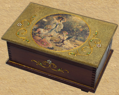 Victorian ladys jewelry box N2